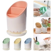 multi purpose kitchen organization plastic utensil holder large storage capacity utensils caddy with knife slot easy to clean