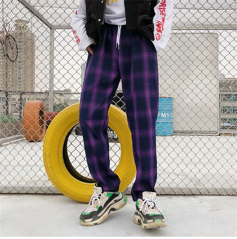 Брюки султанки в клетку с кулиской на талии полоску|Брюки| |