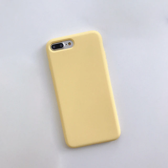 Yellow Чехол для iPhone 11 Pro X XS чехол для MAX XR силиконовый Жидкий чехол для Apple iPhone XR 6 6s 7 8 Plus 8 Plus 7Plus Роскошный чехол - Цвет: Yellow