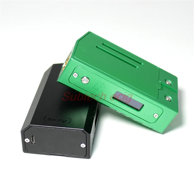 

New Sun Box Moonraker E8 70w box mod fit 18650 battery 22mm tank USB port for connection with huge Screen vs Stealth 60W vape