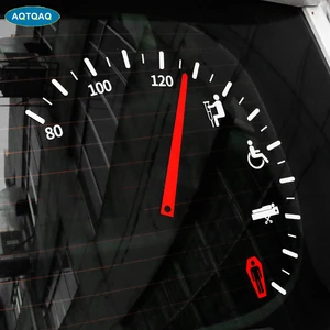 1 шт., безопасный предупреждающий Забавный кластер спидометра стикер для автомобиля, виниловые наклейки для украшения окна, модные стильные наклейки для автомобиля