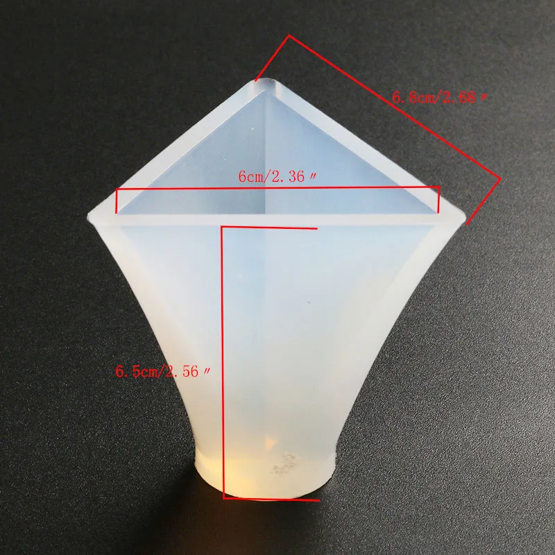 Форма из эпоксидной смолы Геометрическая пирамида сделай сам ремесло для УФ