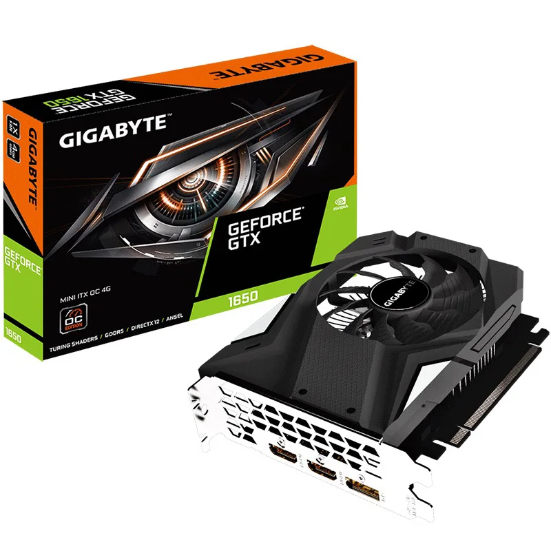 

New GIGABYTE GeForce GTX 1650 MINI ITX OC 4GB GDDR5 Graphics Cards GTX1650