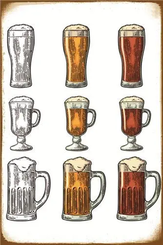 

Drink Beer Alcohol Cold Lager Countryside Vintage Retro Tin Signs