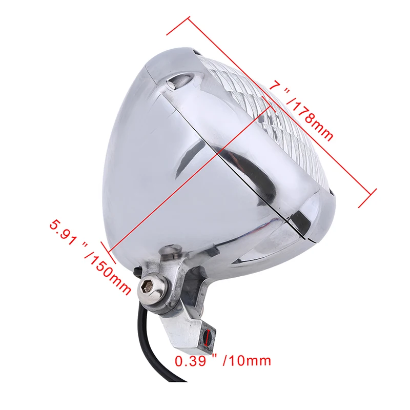 Универсальные мотоциклетные фары POSSBAY 7 дюймов дальнего и ближнего света