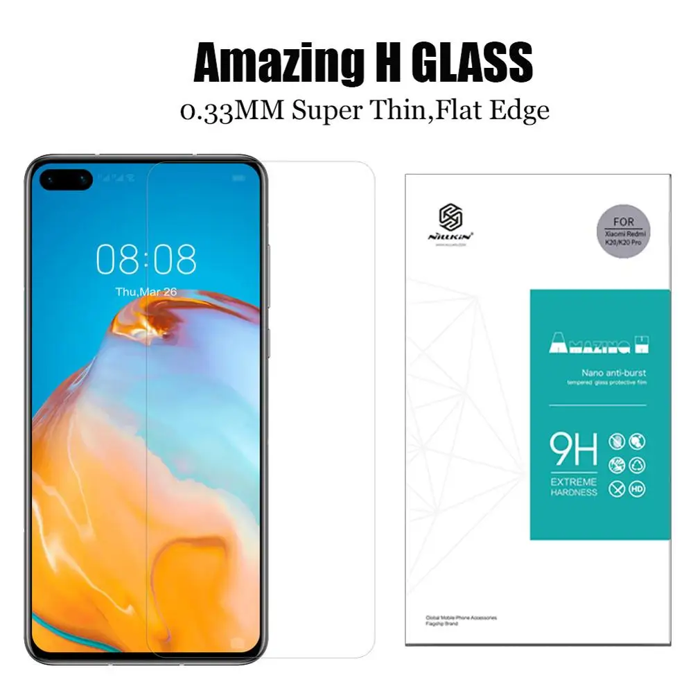 Закаленное стекло для Huawei P40/P30/P20 Lite защитное Nillkin Mate 20 X 20X Honor 30 30s Pro 10 X10|Защитные