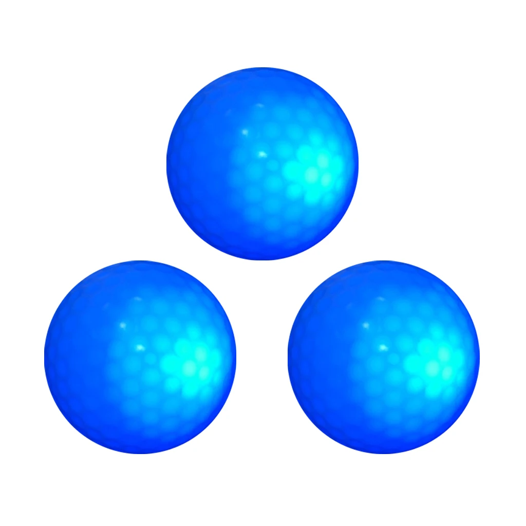 Набор из 3 стандартных мячей для гольфа 42 6 мм с сисветодиодный подсветильник кой