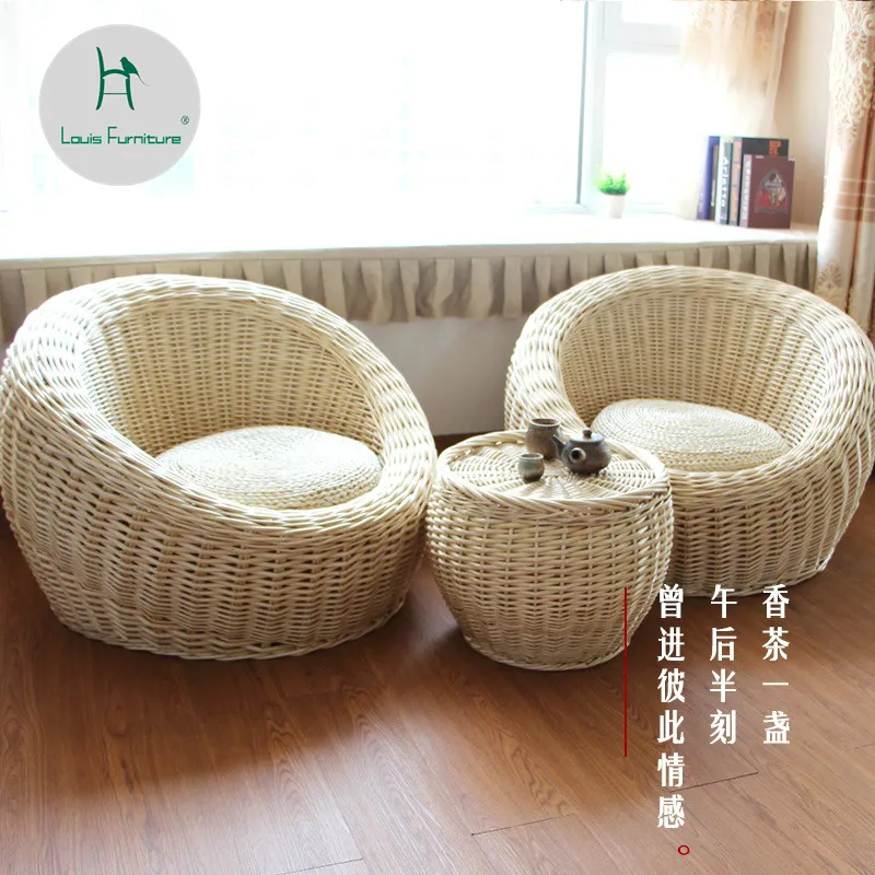 

Стул-трость Louis Fashion, чайный столик, уличные большие стулья-трости, стул-трость для двора, гостиной, балкона, четыре предмета