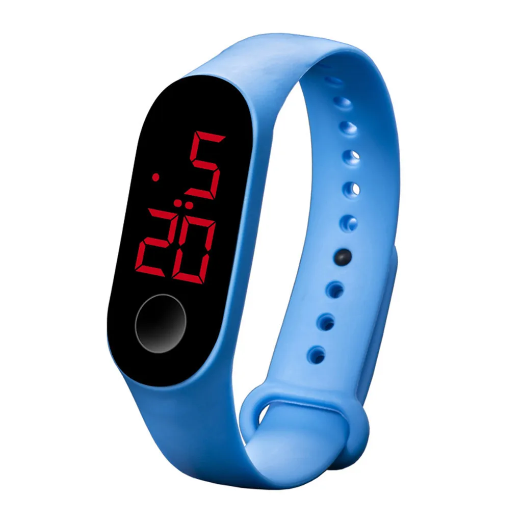 Светодиодный электронный спортивные часы женские мужские модные светящиеся