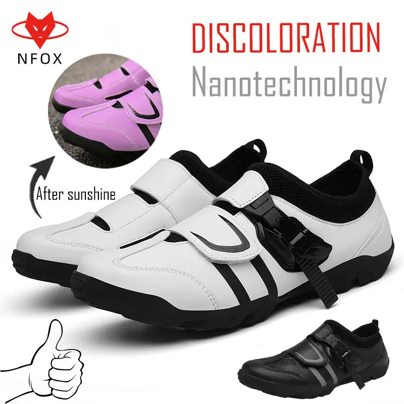 

NFOX for Amphibious Shoes Men and Women, Highway Bicycle, Single Lock, Adult Bicycle Shoes, Discolored Off-road 2020 New