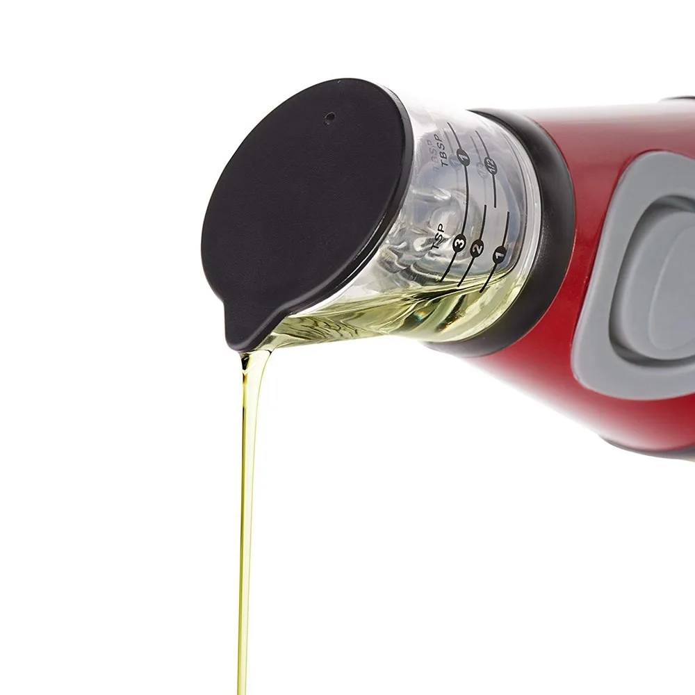 500 мл Красная Серебряная пластиковая соусница стеклянные бутылки для специй