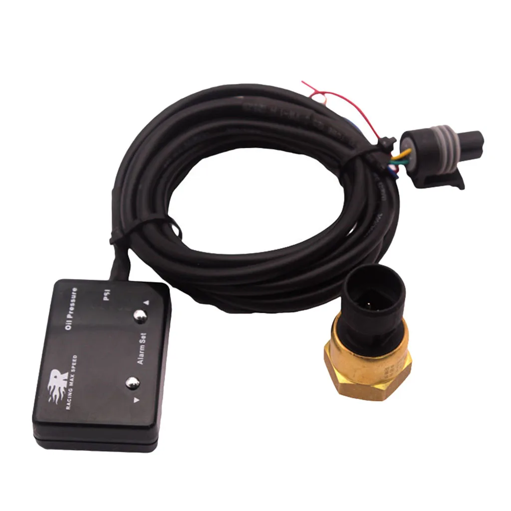 

2x1.3x0.5in Red LED Electronic Oil Pressure 0~120PSI Gauge Meter Sensor 12v