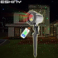 eshiny outdoor ip65 rg laser moving starry stars projector remote xmas party house wall tree garden landscape light b201n6