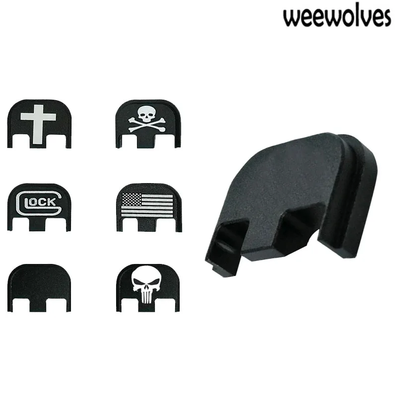 Weewolf Алюминиевая Задняя накладка Glock скользящая для Gen1 5 17 19 20 21 22 23 24 25 26 41 9 мм