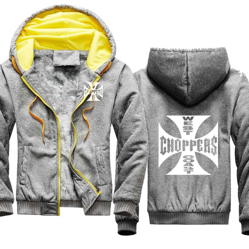 

2020 winter Men's Hoodie West Coast Choppers printing Cotton Solid color Men's Sportswear