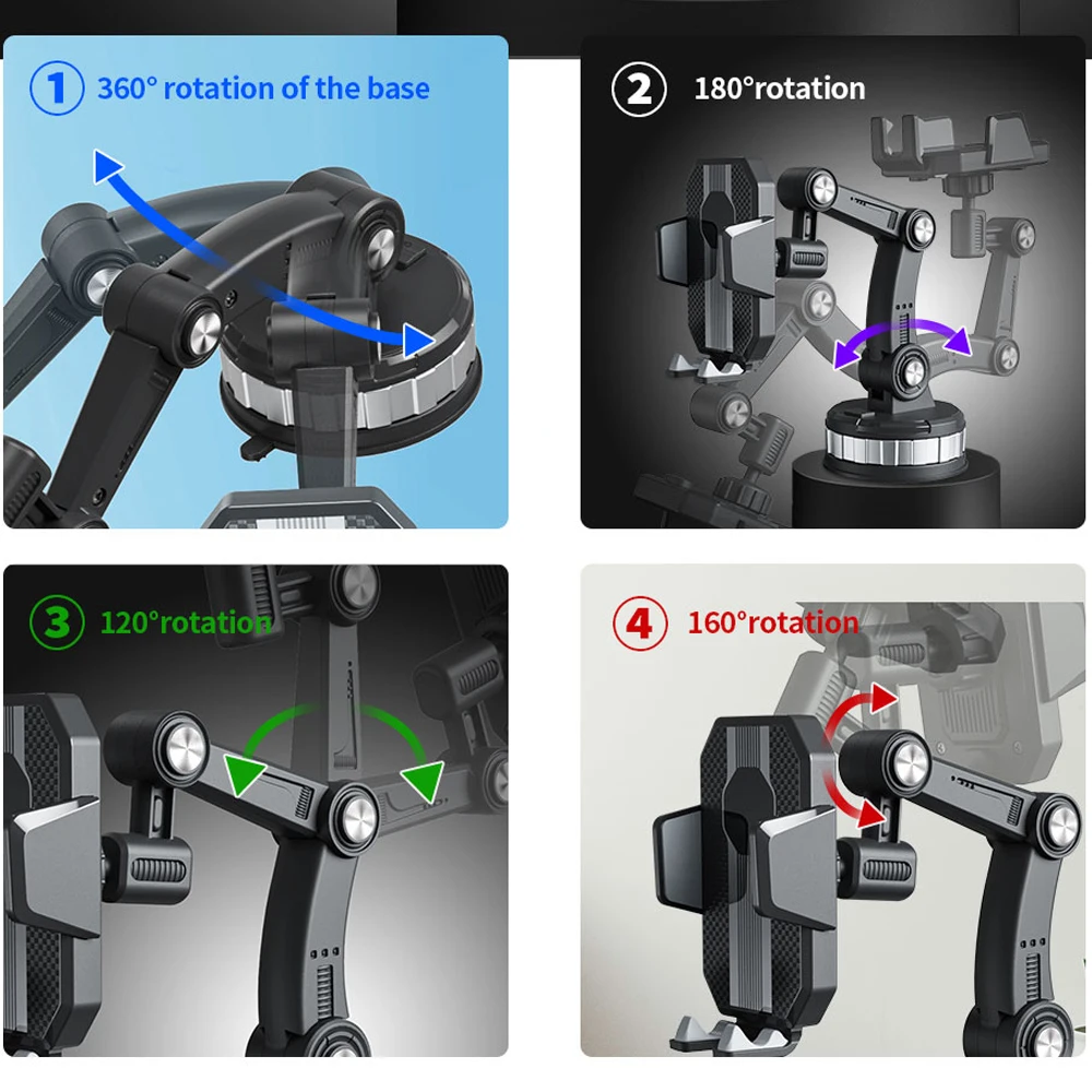 car phone mount long arm suction cup phone holder for car dashboard windshield clip cell phone holder for iphone samsung xiaomi free global shipping