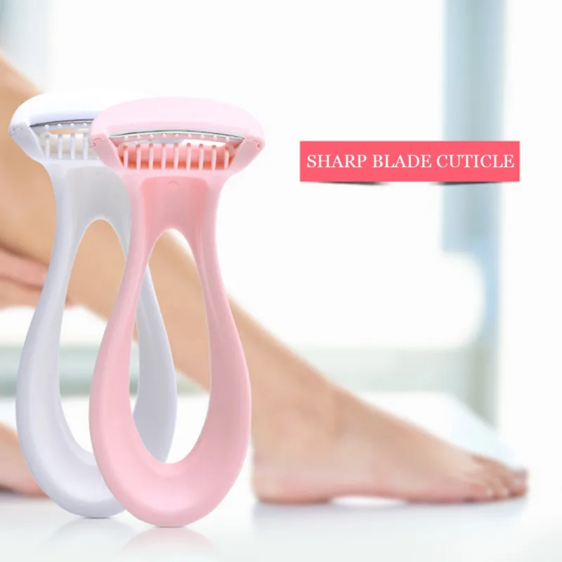 

New 2PCS/Set Professional Plastic Handle Dead Skin Calluses Removal Feet Care Tools Nursing Foot Pedicure Makeup Tools