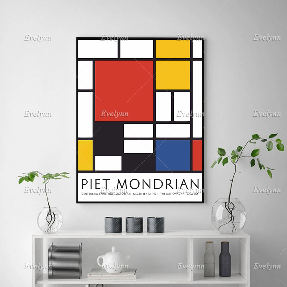 Постеры Piet Mondrian Художественная печать минимализм абстрактные настенные