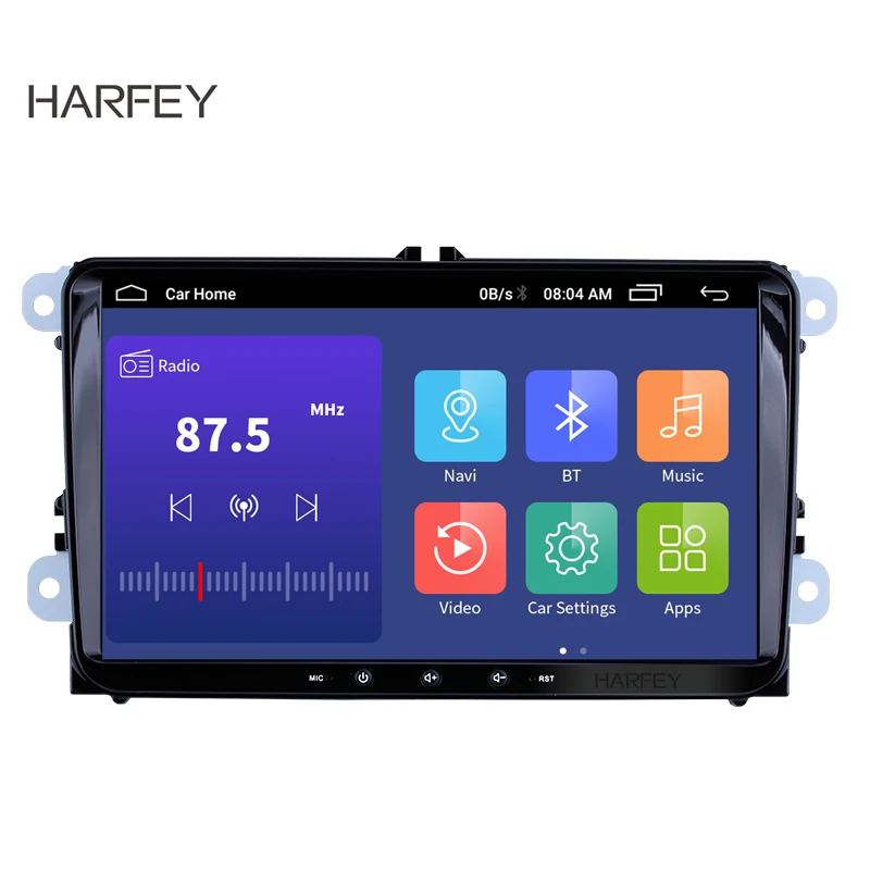Harfey Автомобильный GPS 9 &quotAndroid 0 HD 2Din мультимедийный плеер для