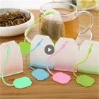 Цветные пакеты из пищевого силикона для заварки чая, травы, Листьев, фильтр для чая, кофейных пакетиков, чайное ситечко, чай