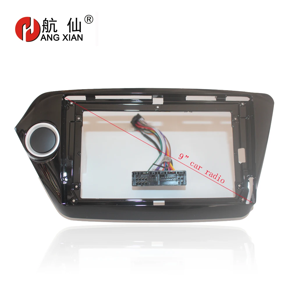 HANGXIAN 2Din автомобильный Радио фасции рамка для KIA K2 2011 2016 Автомобильный DVD панель GPS