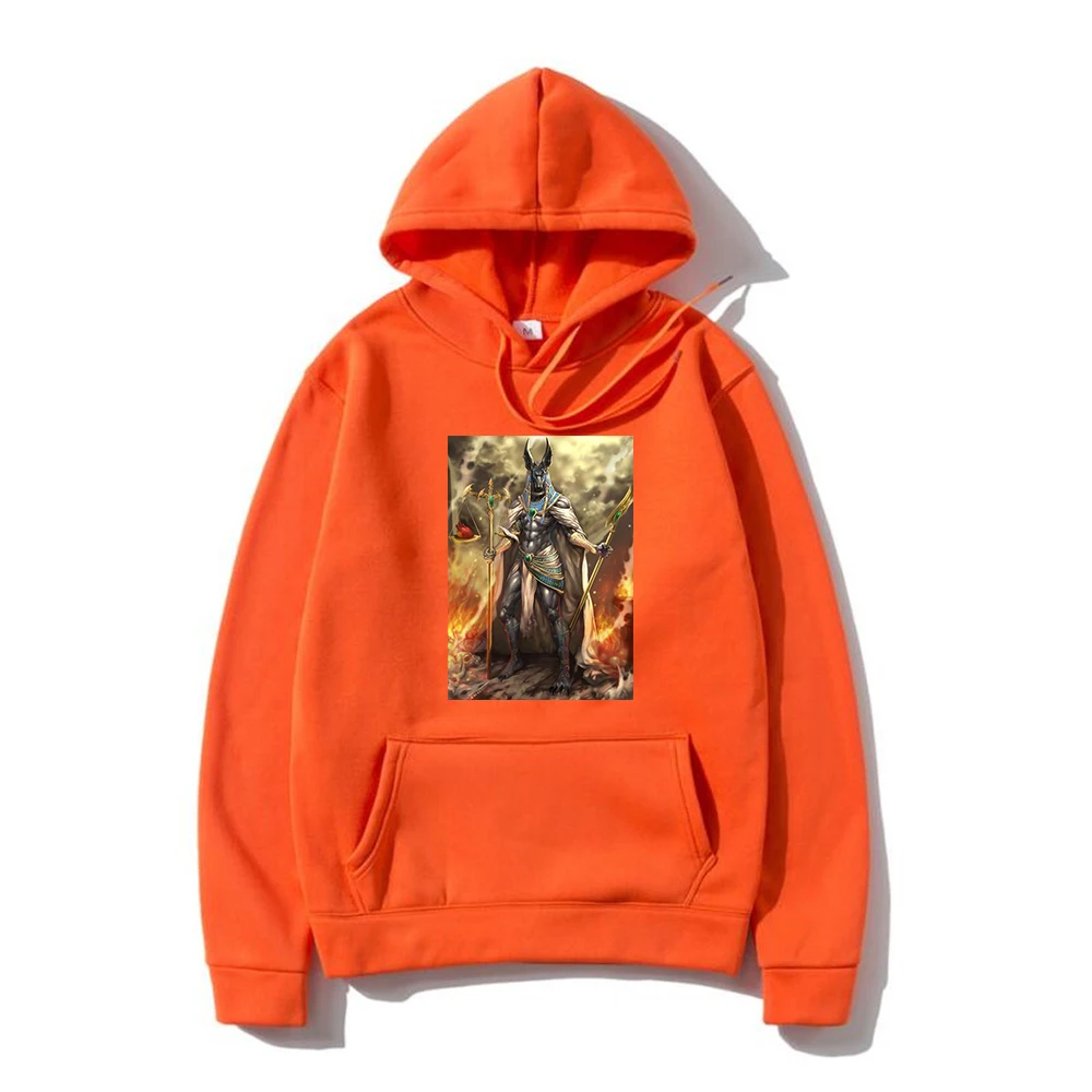 Egyptian legend anubis pull homme vetement homme oversize sweat capuche manga hoodies sweatshirts anime men and women