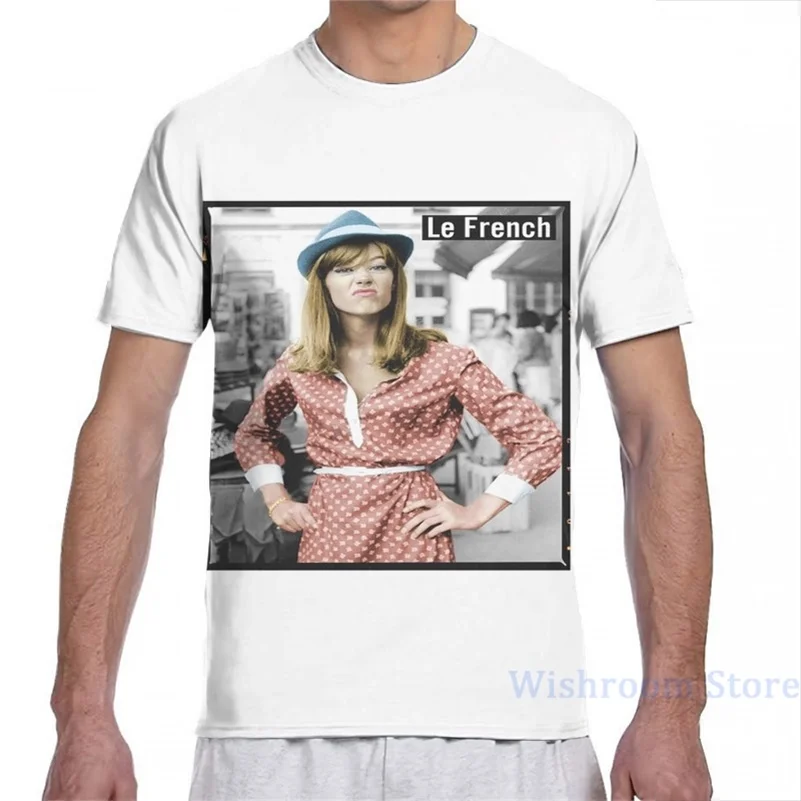 Футболка Le French Francoise Hardy для мужчин и женщин модная рубашка с принтом по всей длине