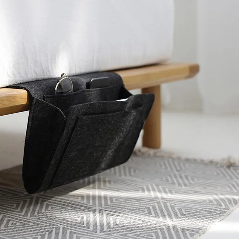 Органайзер для хранения фетровая прикроватная висячая сумка мобильный телефон с