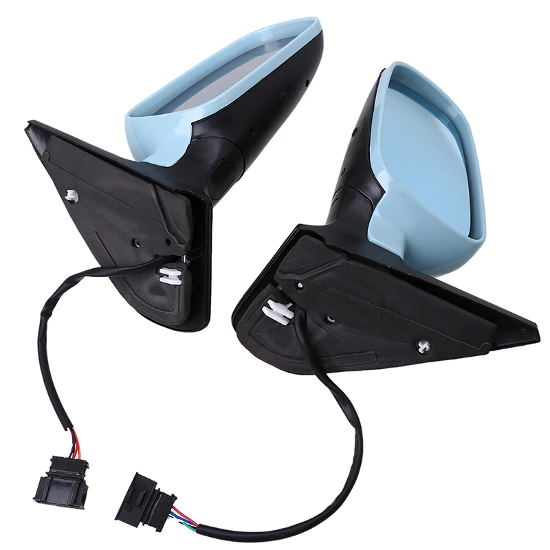 Posbay Автомобильное зеркало заднего вида синие линзы стекло дверь крыло зеркала