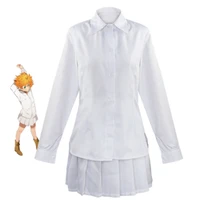 anime the promised neverland emma cosplay costume yakusoku no neverland norman costume school uniform women dress