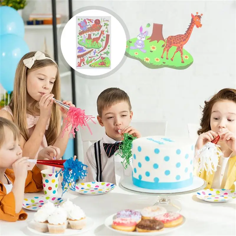 

2 Set Wall Sticker PVC Adhesive Removable Kids Room Decor Wall Decal Nursery Room Ornament