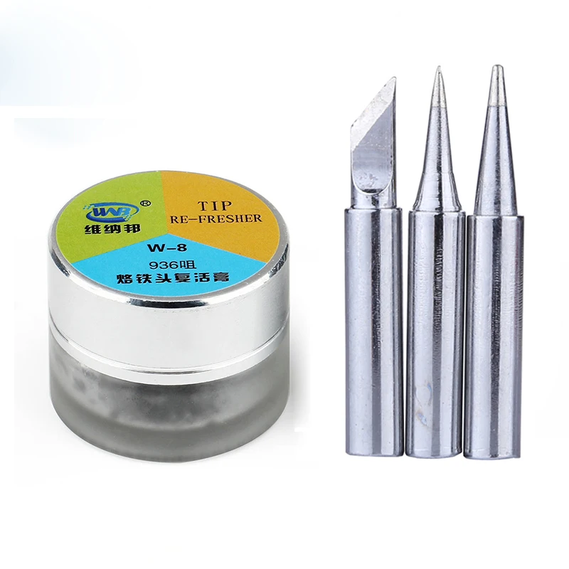 Бессвинцовый Электрический паяльник наконечник освежитель чистящая паста для