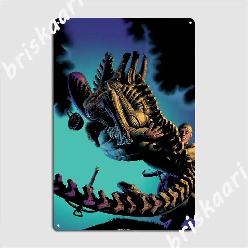 

Alien On His Back Metal Sign Club Party Customize Kitchen Painting Décor Tin Sign Posters