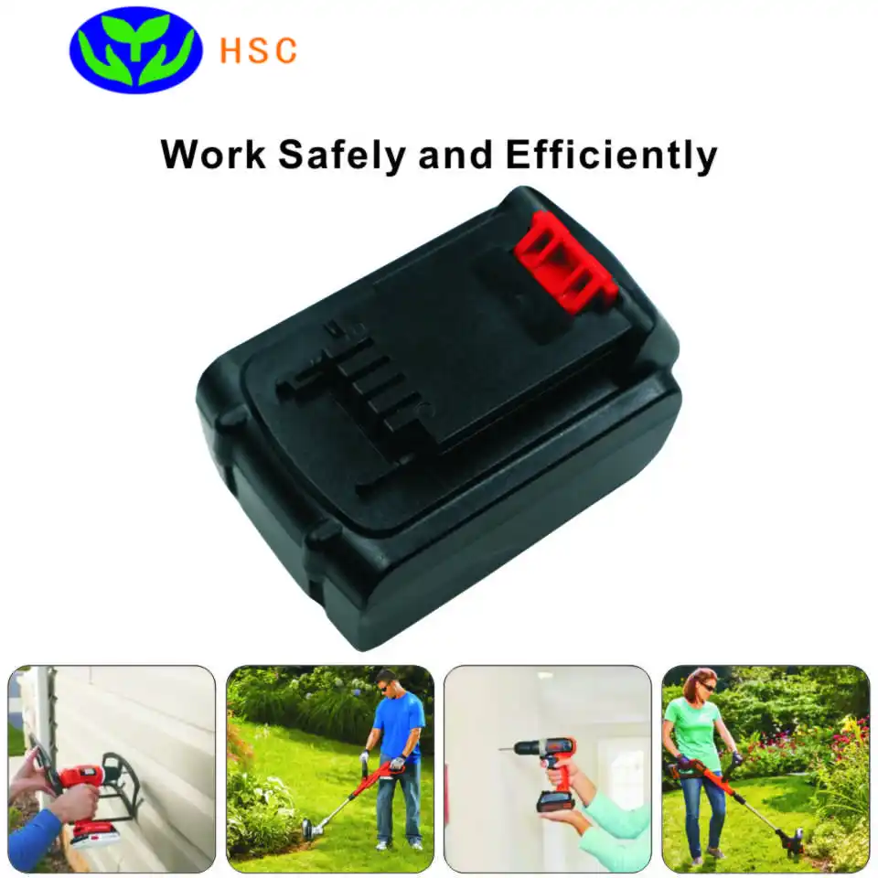 2PCS 4.0Ah portable battery BD20A Li-ion Battery 20V for Black&ampDecker LB2X3020-OPE LBXR2020-OPE LB2X4020-OPE | Электроника