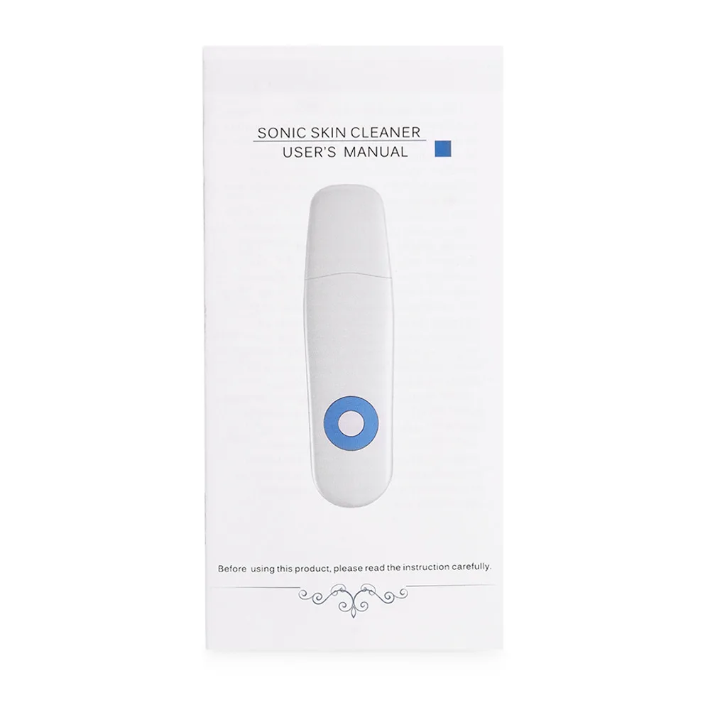 Перезаряжаемые Электрический ультразвуковой лицевой скруббер очищает массаж