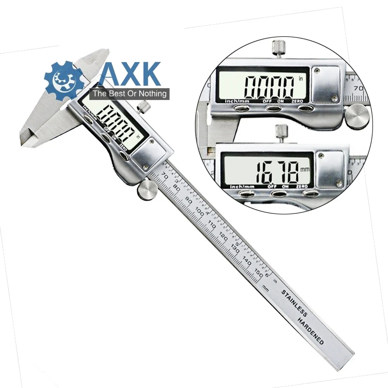 Измерительный инструмент цифровой штангенциркуль из нержавеющей стали 6 &quot0 150