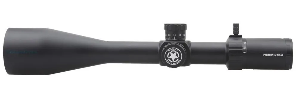 Vector Optics Paragon 5-25x56 Tactical 1/10 MIL Riflescope Sight with High Quality German Glass Reticle Honeycomb Sunshade Lock