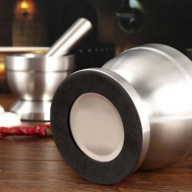 Ступка и пестик из нержавеющей стали мельница для специй Песто-порошковая с