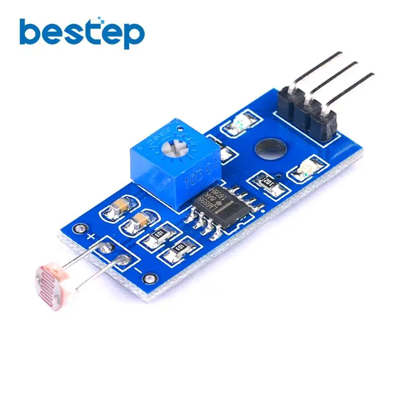10PCS Optical Sensitive Resistance Light Detection Photosensitive Sensor Module for arduino 3pin DIY Kit | Электронные