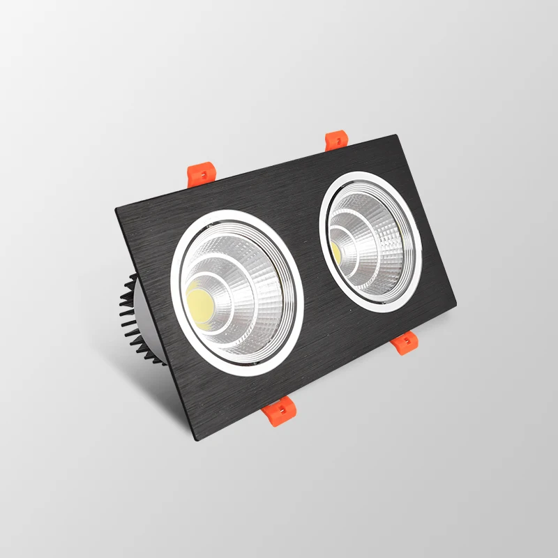 Квадратный встраиваемый светильник COB светодиодный потолочный 14 Вт 20 30 40 50 60