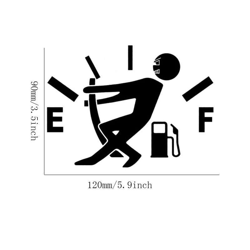1 шт. автомобильный стикер с высоким расходом Газа наклейка датчик топлива пустой