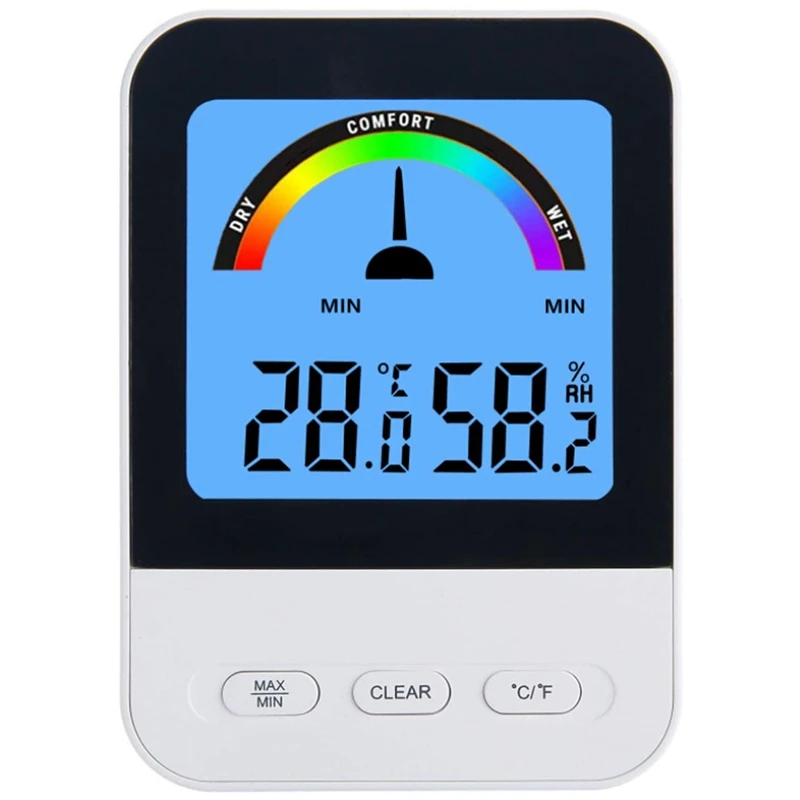 

Цифровой гигрометр, внутренний термометр, термометр с ЖК-монитором, подходит для дома, офиса, подвала, температура Цельсия