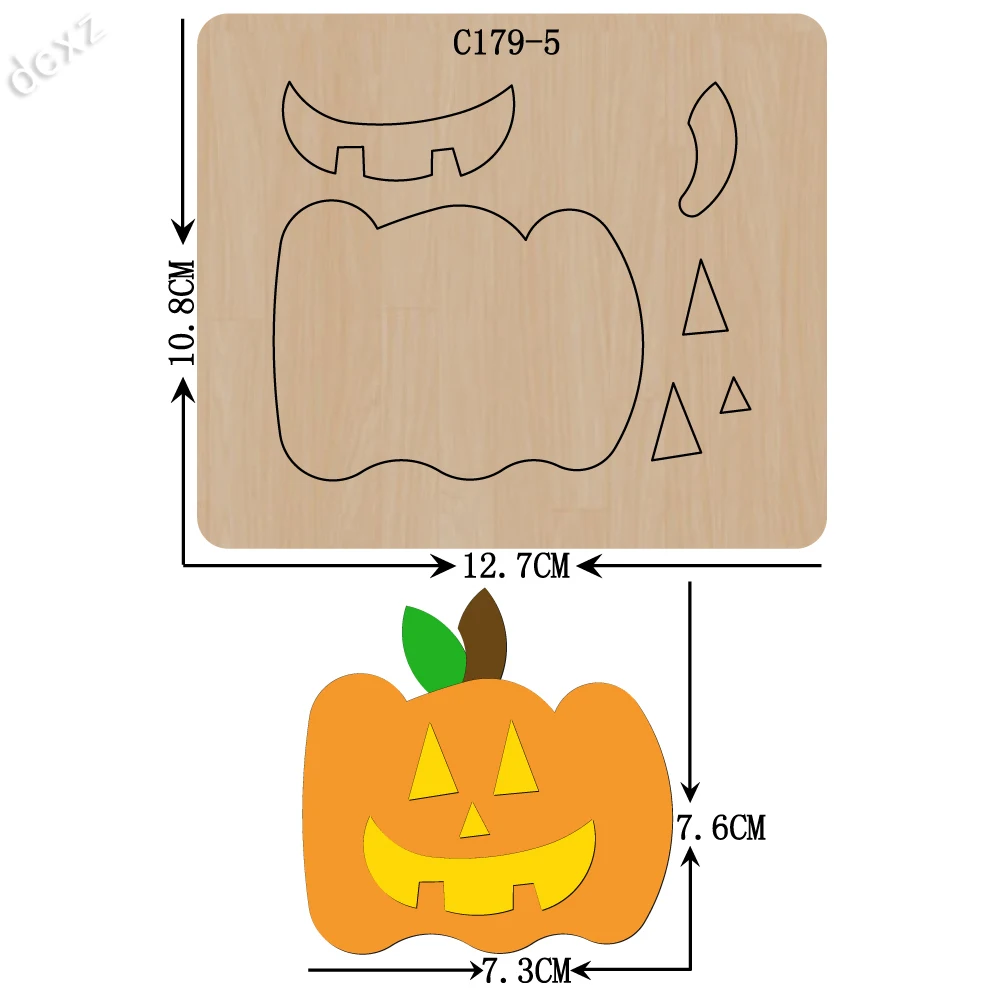 Новый Хэллоуин деревянные штампы в виде тыквы для скрапбукинга режущие