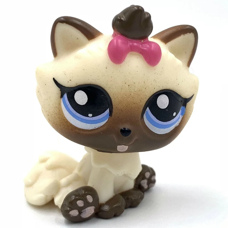 Лпс стоячки кошки собаки игрушки Lps кошка старый pet shop игрушка маленькая короткая шерсть котенок Гималайский котенок husky собака Спаниель колли great dane редкая коллекция фигурок - Цвет: 2545