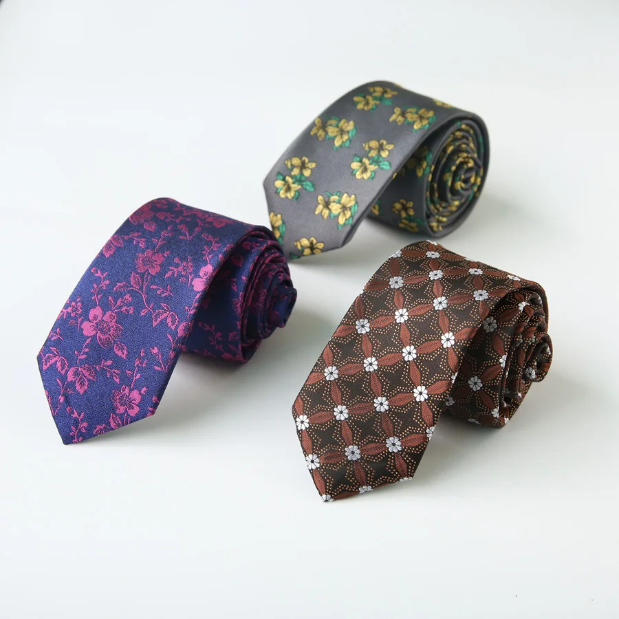 

2020 6 см Для мужчин, галстук-бабочка с цветочным принтом галстук из жаккардовой ткани, Cravatta галстуки для мужчин деловой, для жениха рубашка с г...