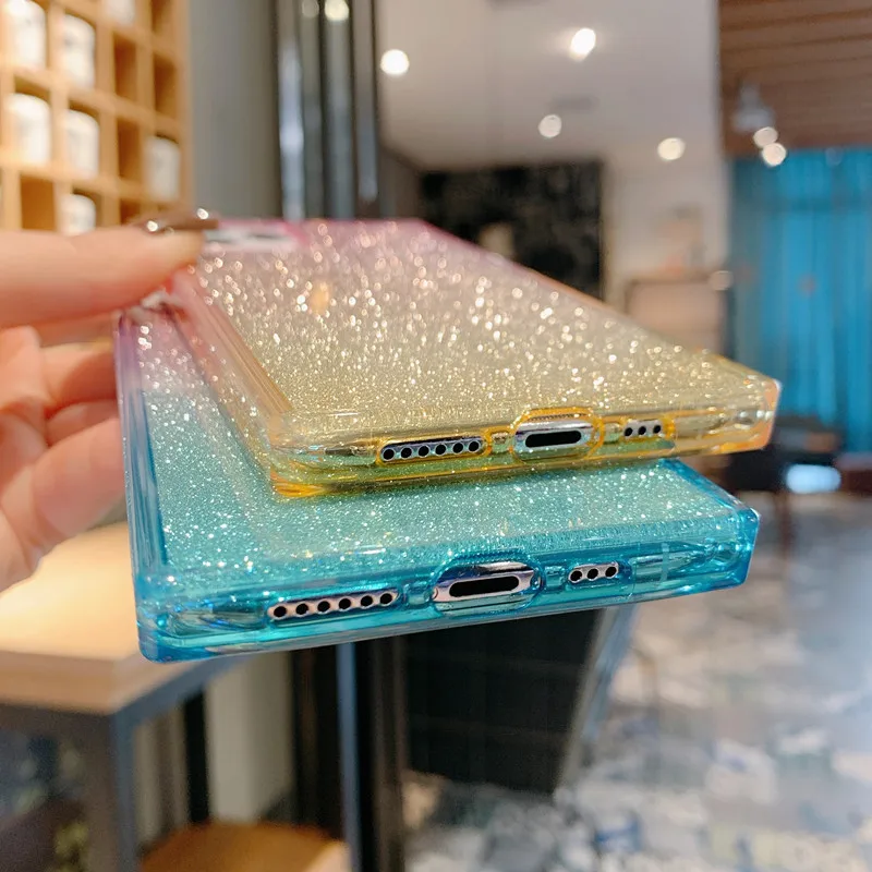 Милый чехол для девочек Блестящий Мягкий силиконовый iphone XS 11 Pro MAX X XR 7 8 Plus