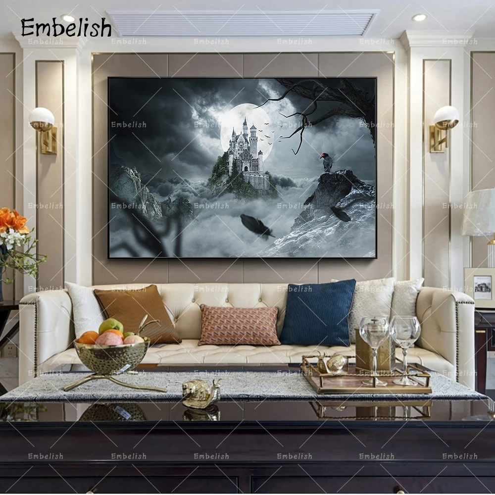 

1 Pieces Abstract Landscape HD Print On Canvas Paintings For Living Room Modern Home Decor Wall Framed Bedroom Pictures