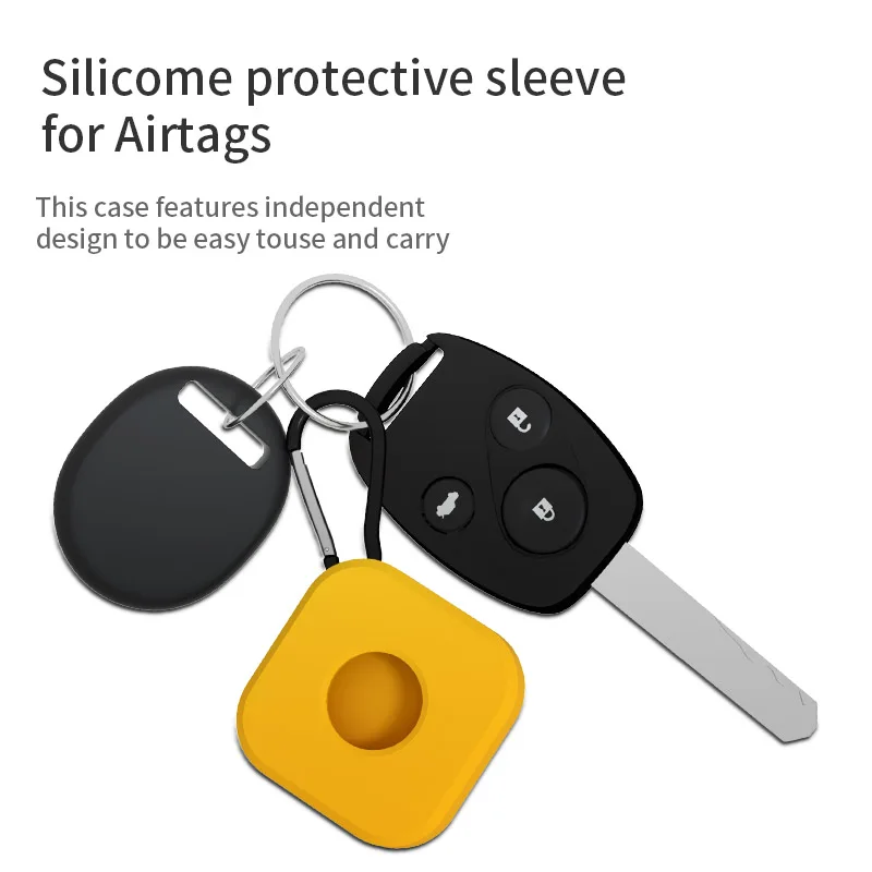 

Чехол-локатор для Apple airtag, мягкий силиконовый чехол, защитный чехол, пластиковый корпус для Apple airtag, защитный чехол для занятий спортом