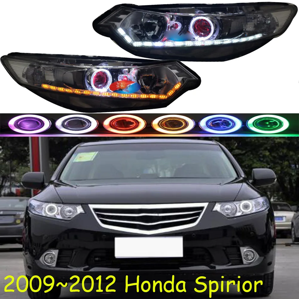 

2009~2012y car bupmer headlamp for Accord Spirior headlight car accessories LED DRL HID xenon head light spirior fog front light