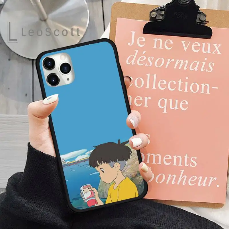 

Cartoon Ponyo on the Cliff Phone Case for iPhone 11 12 mini pro XS MAX 8 7 6 6S Plus X 5S SE 2020 XR